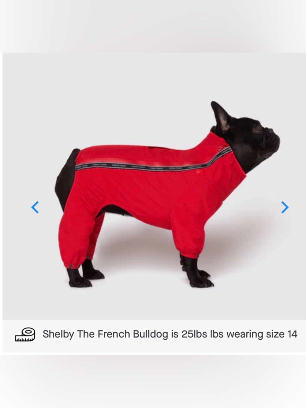 New Canada Pooch Red Insulated Snowsuit for Dogs-Size 22